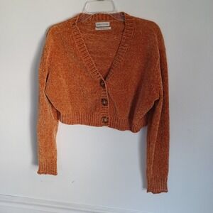 Urban Outfitters  Rusty Orange Women's  Sweater Cardigan Sz Med